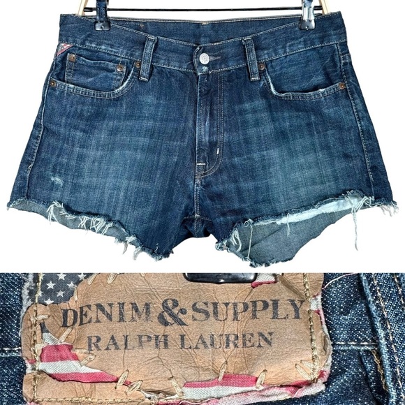 Denim & Supply Ralph Lauren Pants - DENIM & SUPPLY by RALPH LAUREN Cut-Off Denim Shorts
